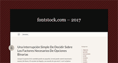 Desktop Screenshot of fontstock.com